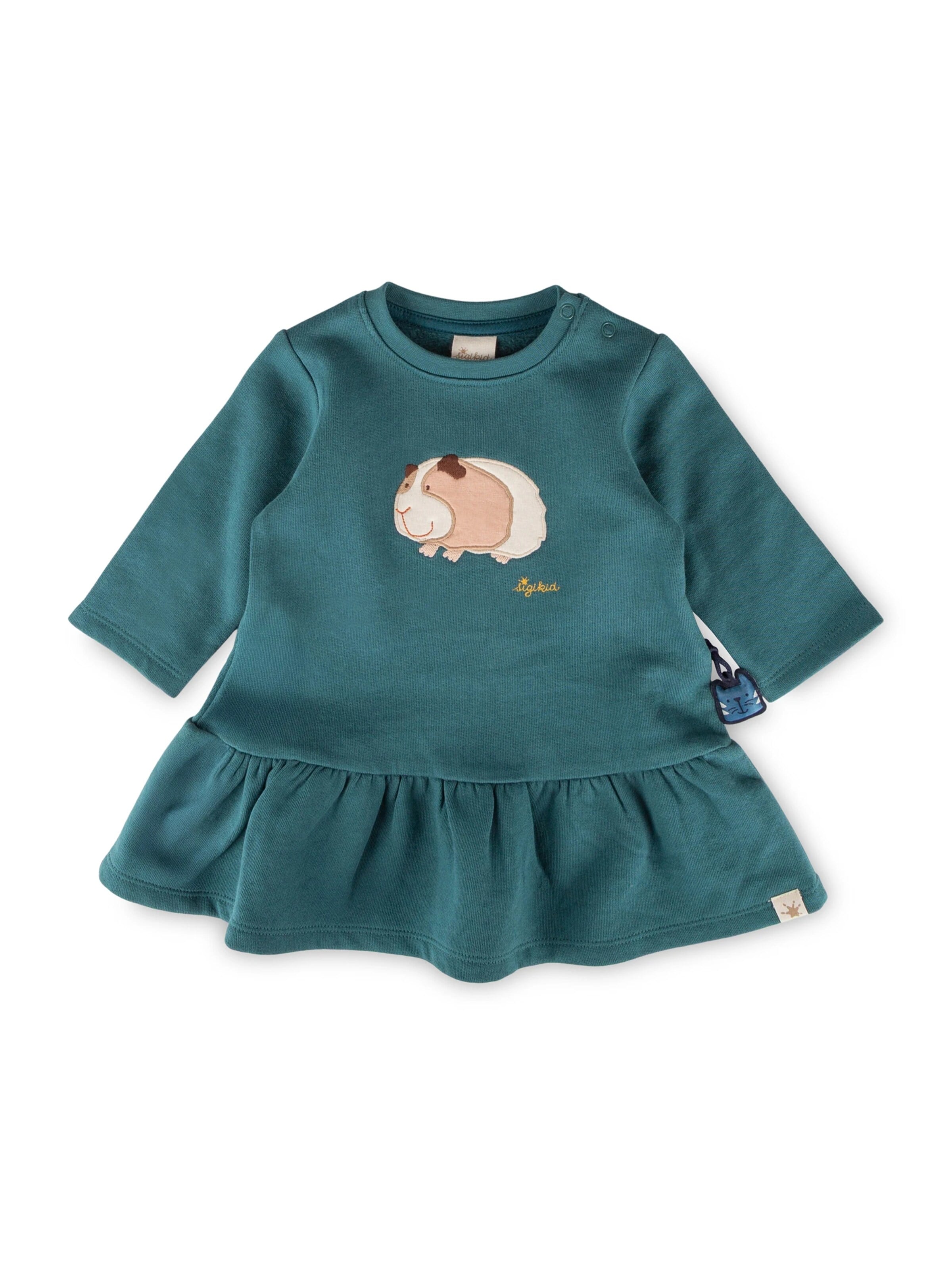 SIGIKID Dress 'Sweatkleid' in Green: front