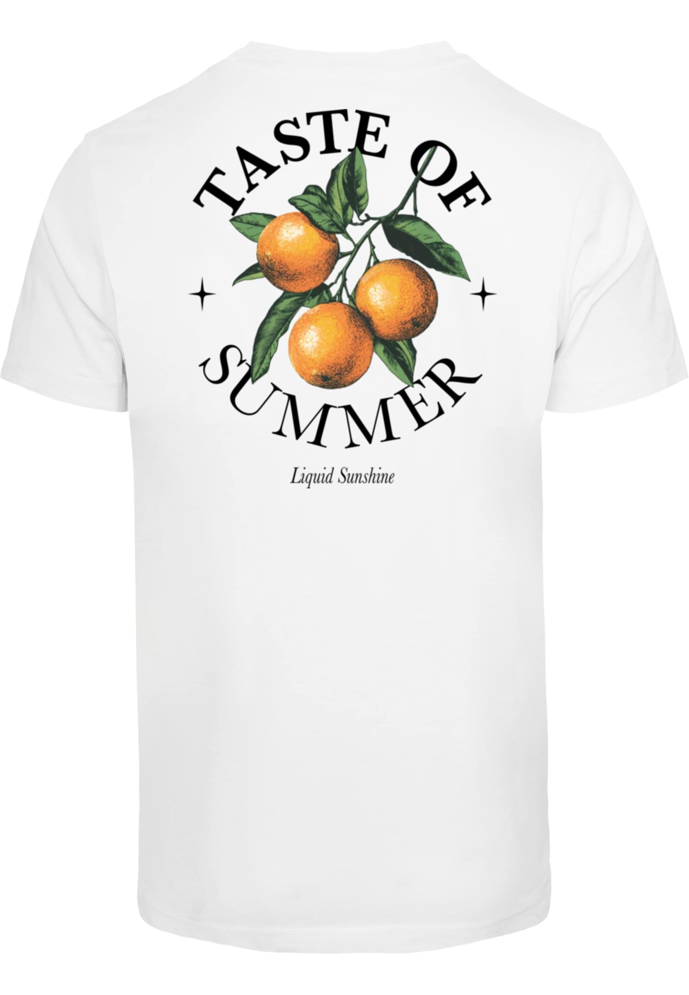 Mister Tee Shirt 'Taste Of Summer' in Wit