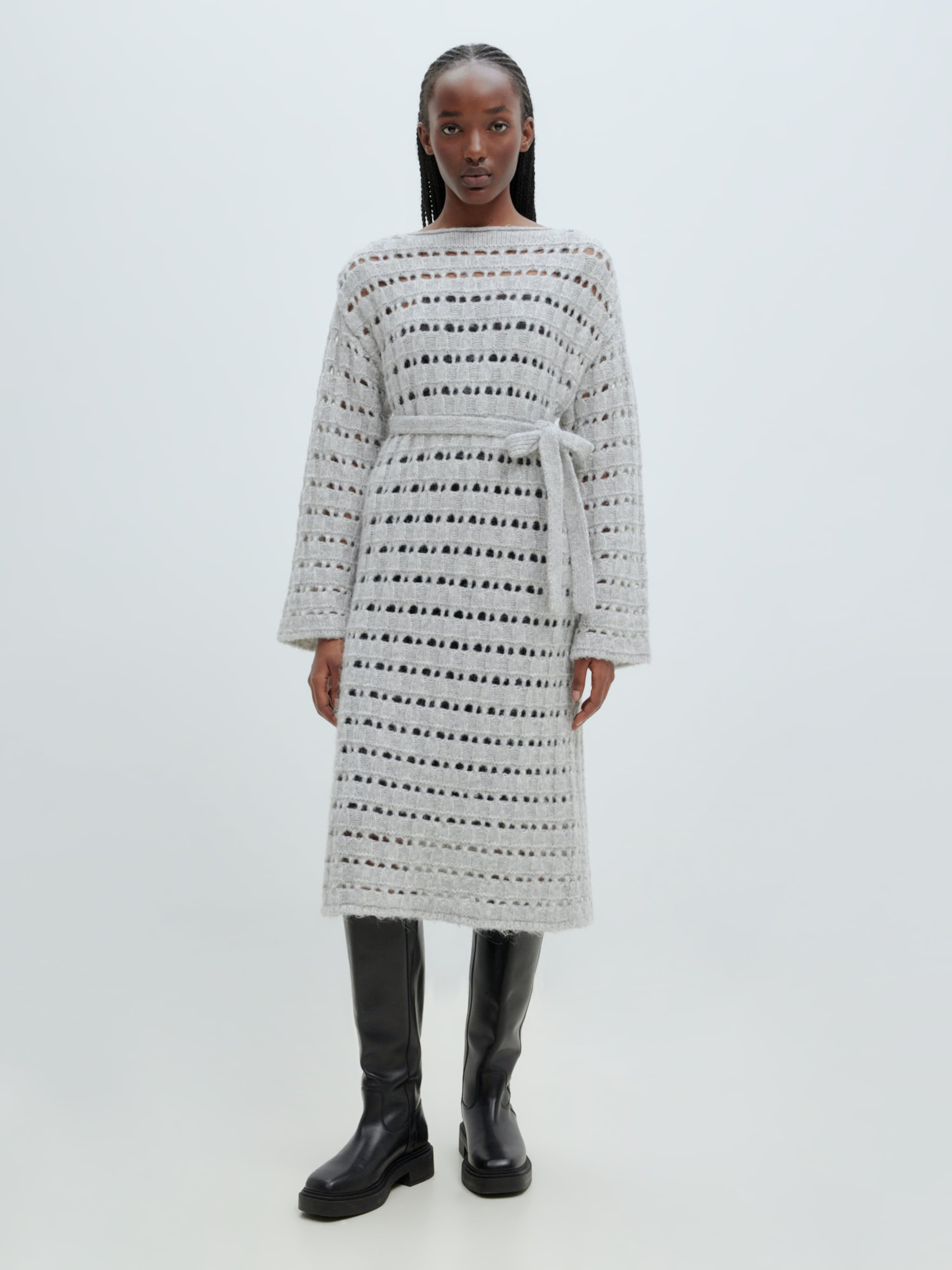 EDITED Produkte Kleid 'Lieven' graumeliert
