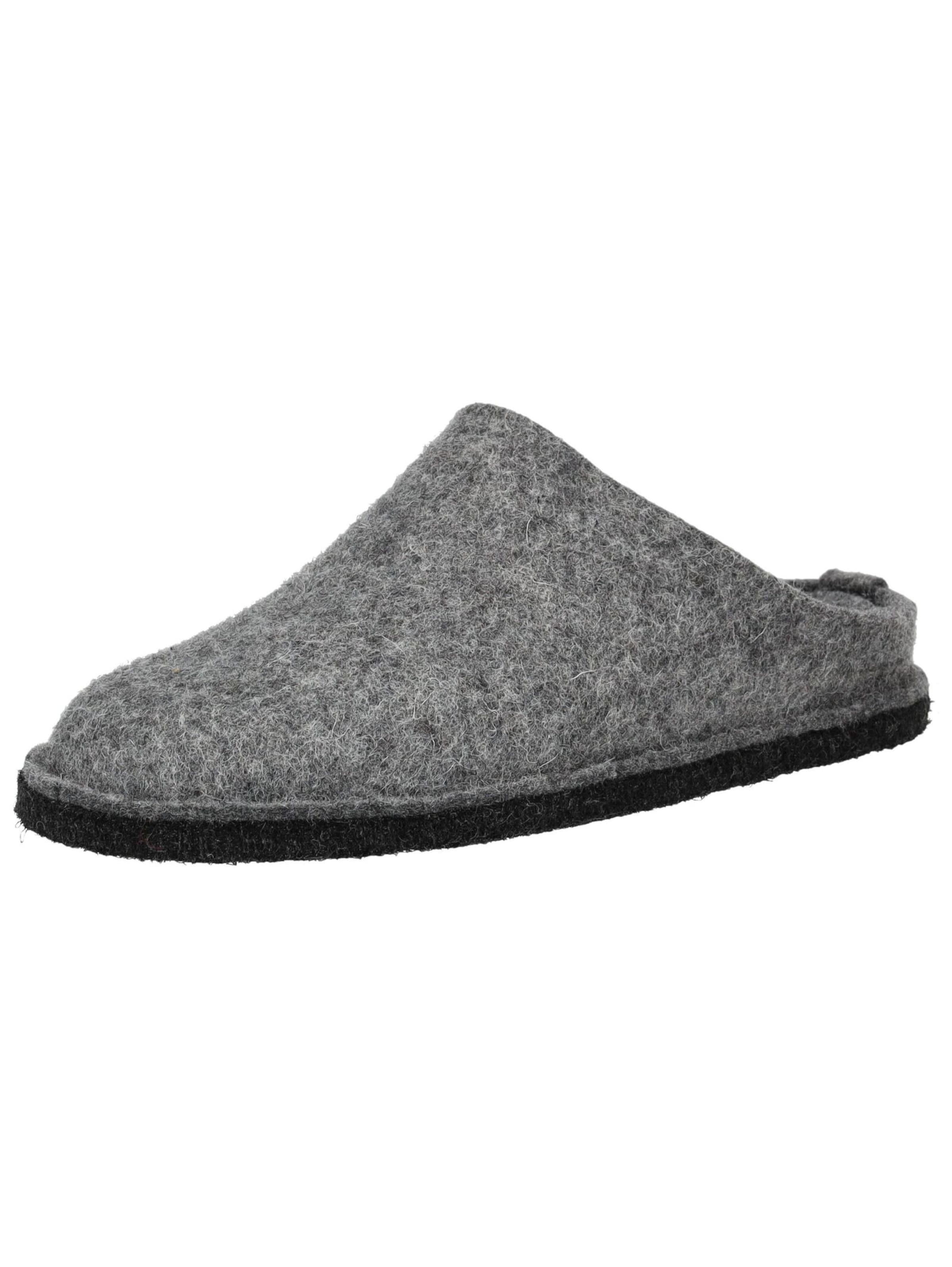 HAFLINGER Slippers 'Flair Soft' in Grey: front