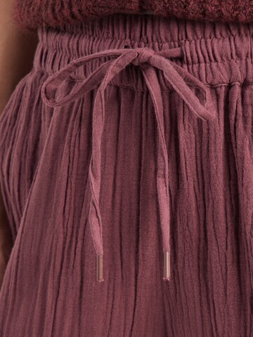 Wide leg Pantaloni di QS in rosso