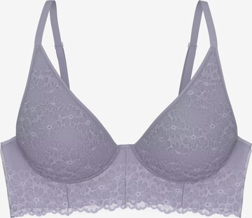 TRIUMPH Bralette Bra in Purple: front