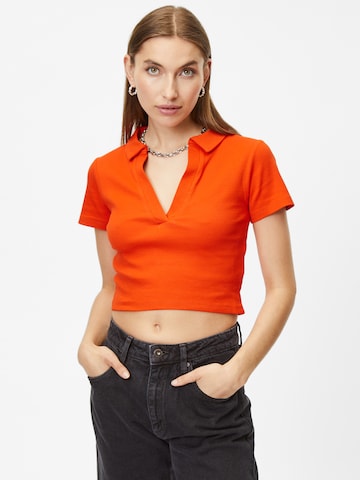 The Couture Club Majica | oranžna barva: sprednja stran