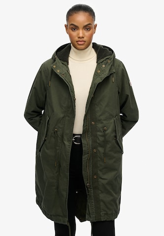 Superdry Tussenparka in Groen: voorkant