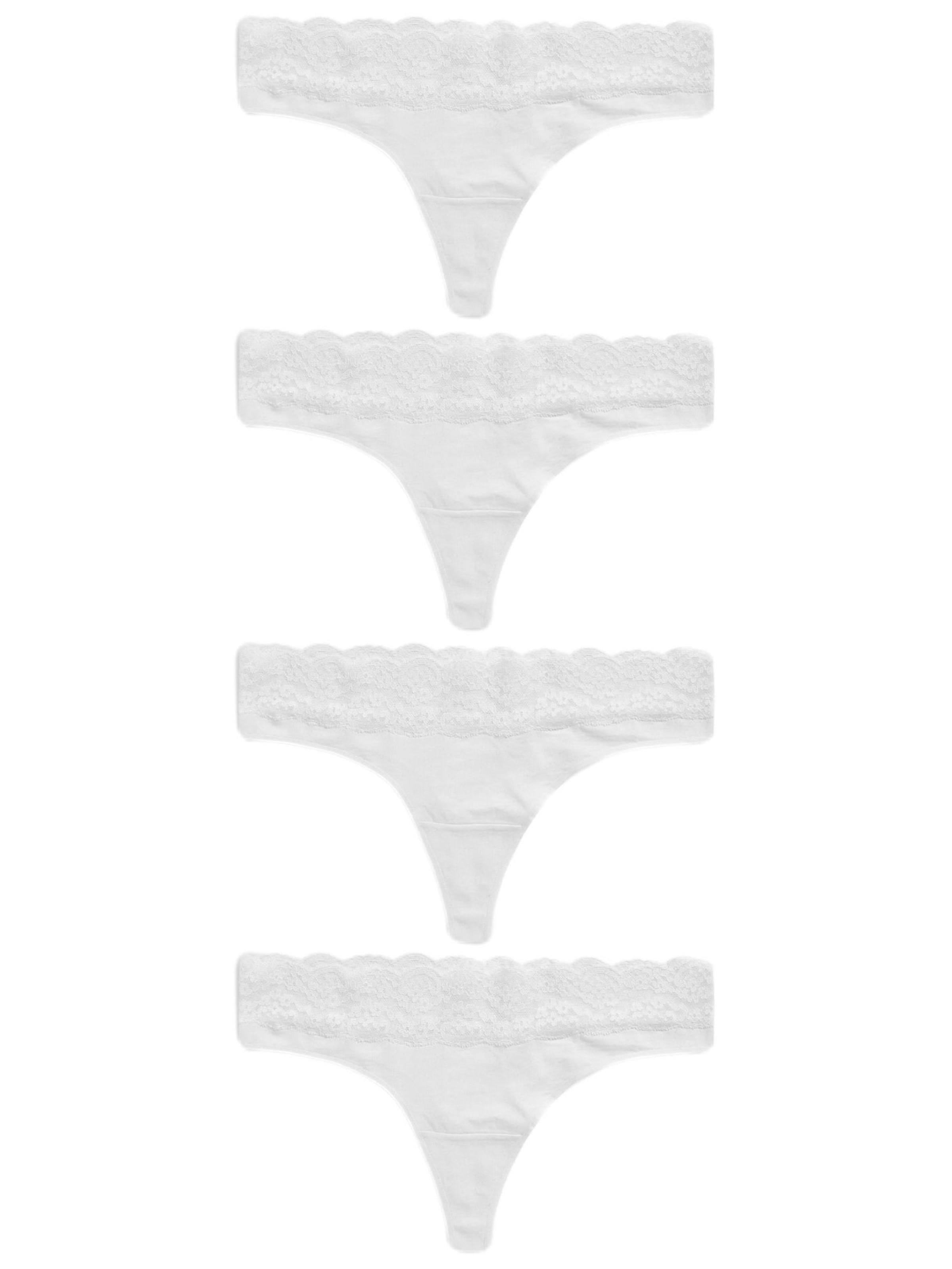 Next Стринг в бяло: отпред