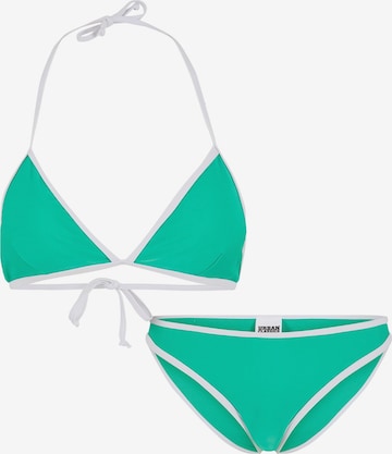 Urban Classics Kolmio Bikini värissä vihreä: etupuoli