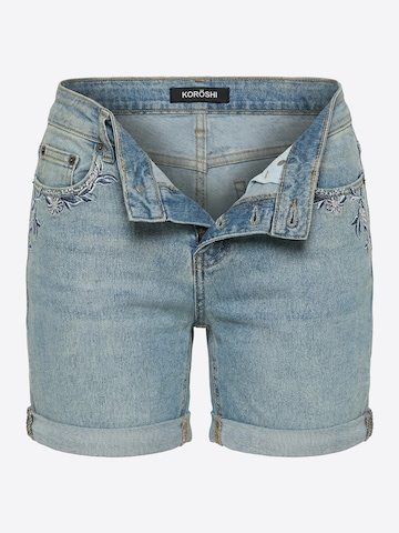 KOROSHISlimfit Traperice - plava boja