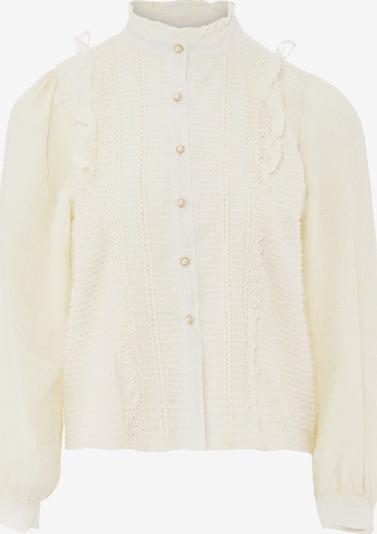 nascita Blusa en blanco lana, Vista del producto