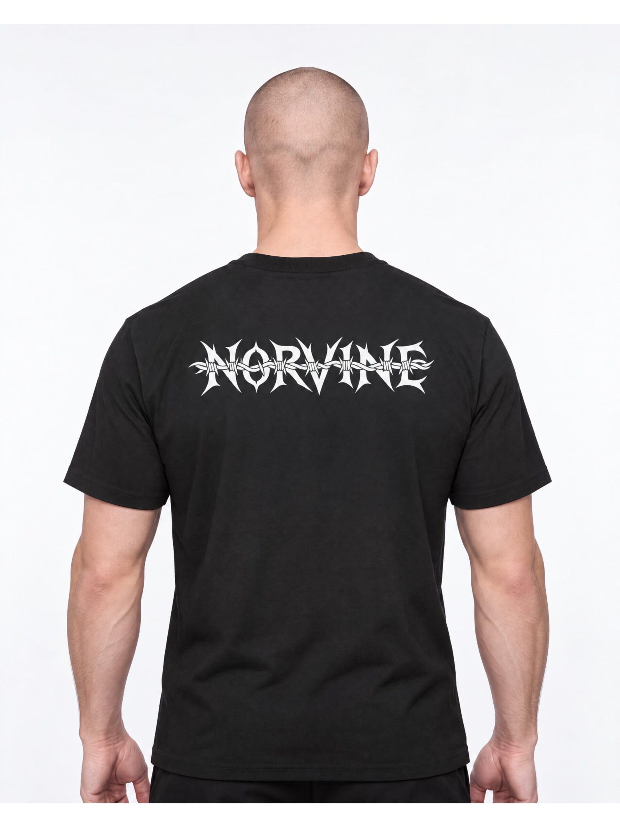 Norvine Shirt 'Norvine Barbed' in Black: front