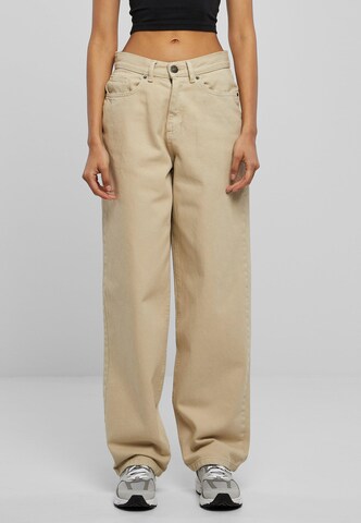 Urban Classics Wide Leg Jeans in Beige: predná strana