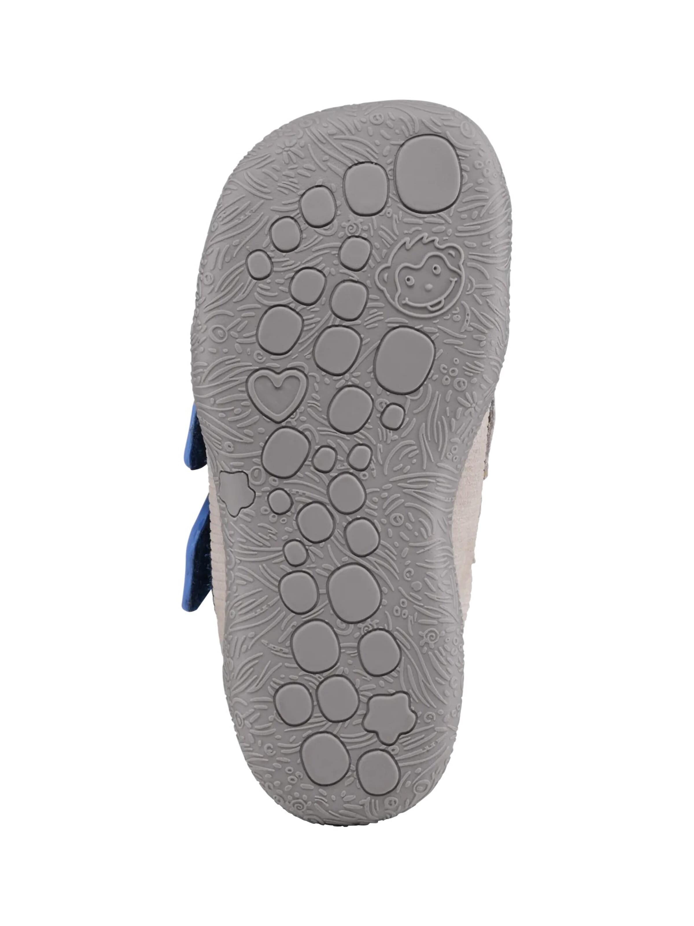 Affenzahn First-Step Shoes 'Lauflernschuh Leder Walky' in Grey