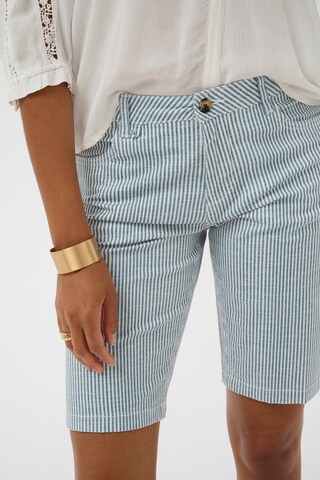 Cream Normální Kalhoty 'CRBerta Twill' – modrá