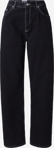 Moschino Jeans Lużny krój Jeansy w kolorze czarny: przód