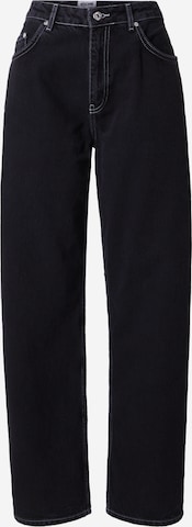 Moschino Jeans Loosefit Jeans in Zwart: voorkant