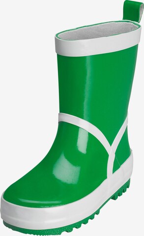 PLAYSHOES Rubber Boots in Green: front