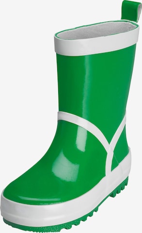 PLAYSHOES Rubber Boots in Green: front