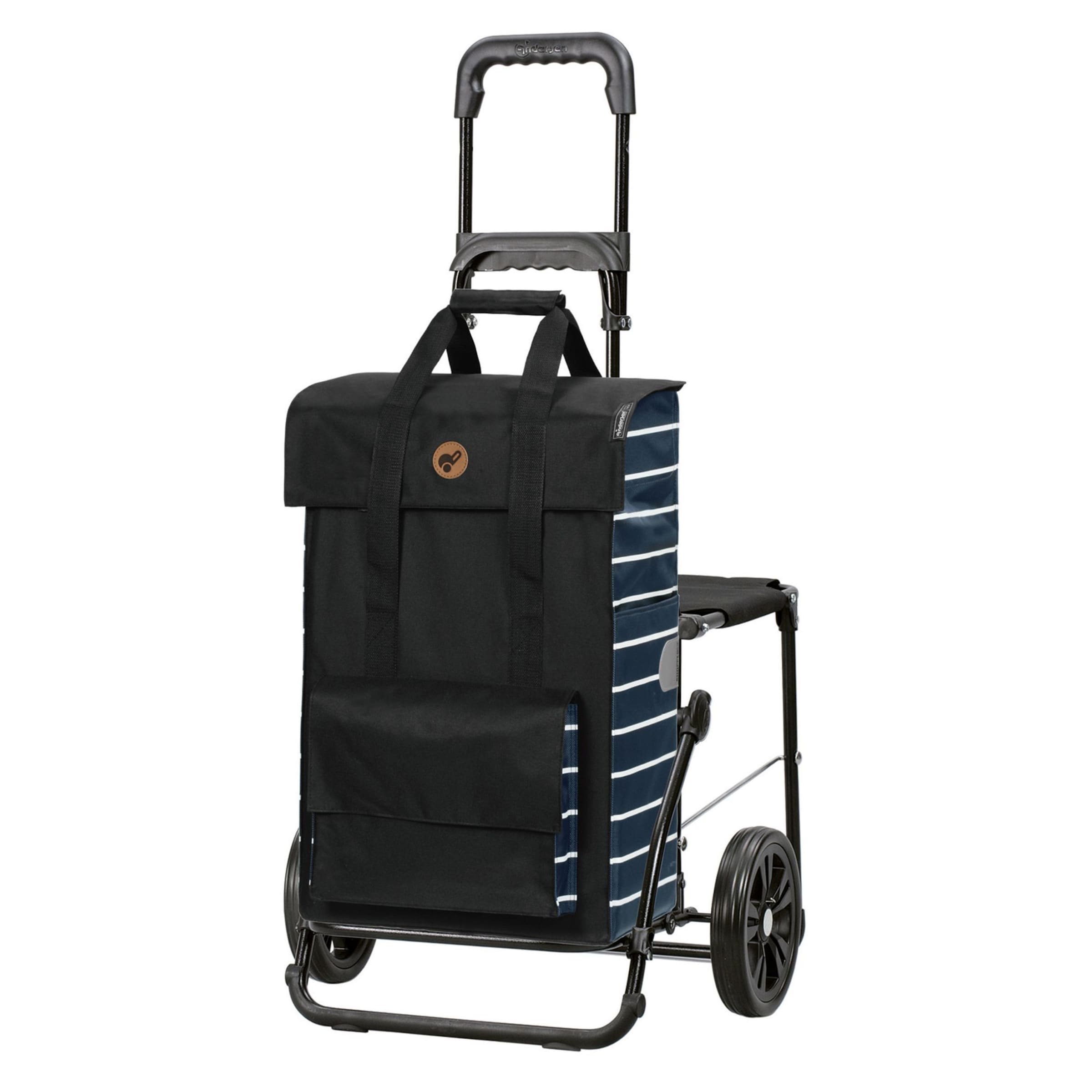 Andersen Shopper Trolley 'Jella' in Schwarz: Vorderseite