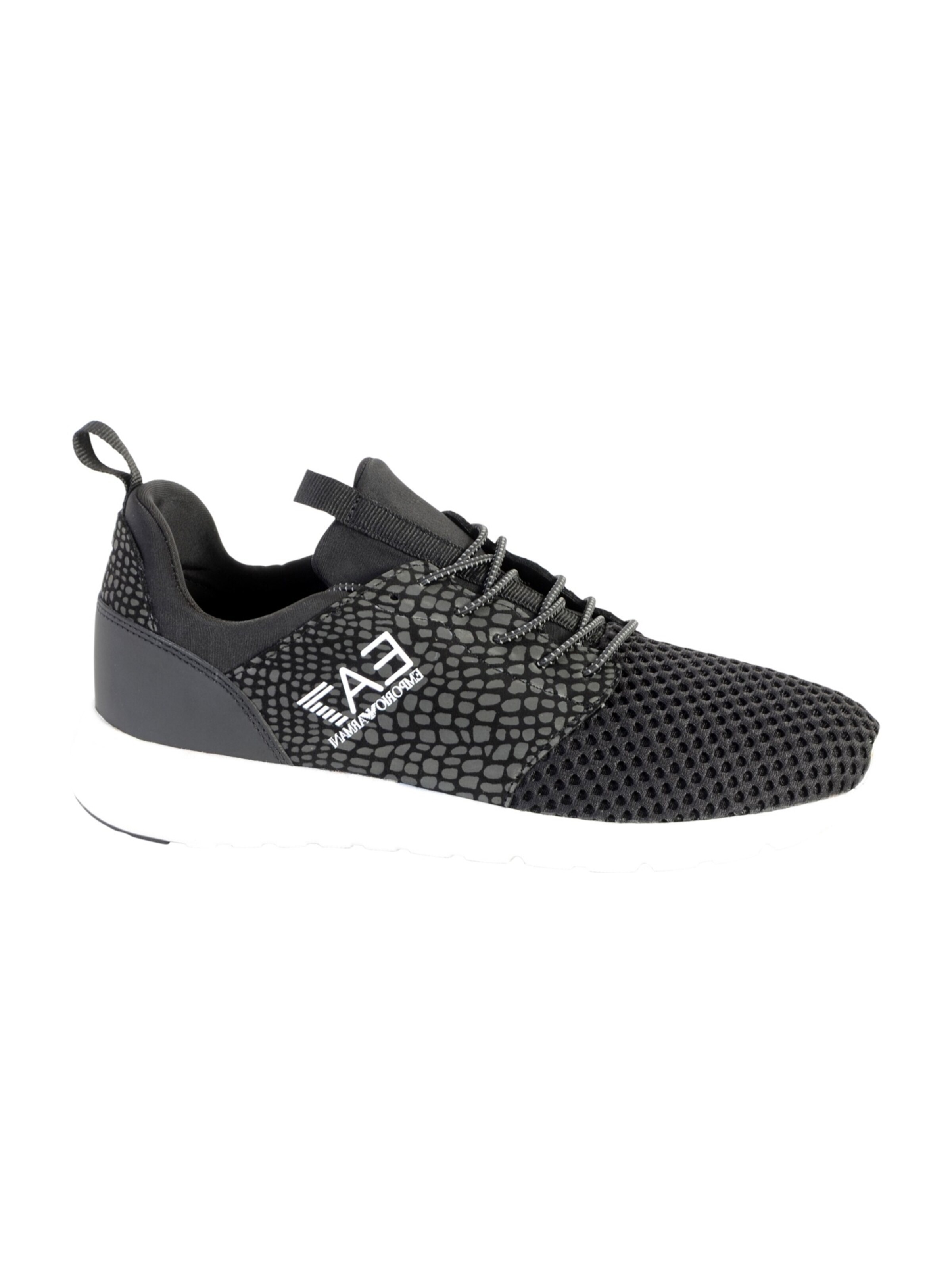 Chaussure de sport à lacets EA7 Emporio Armani en noir