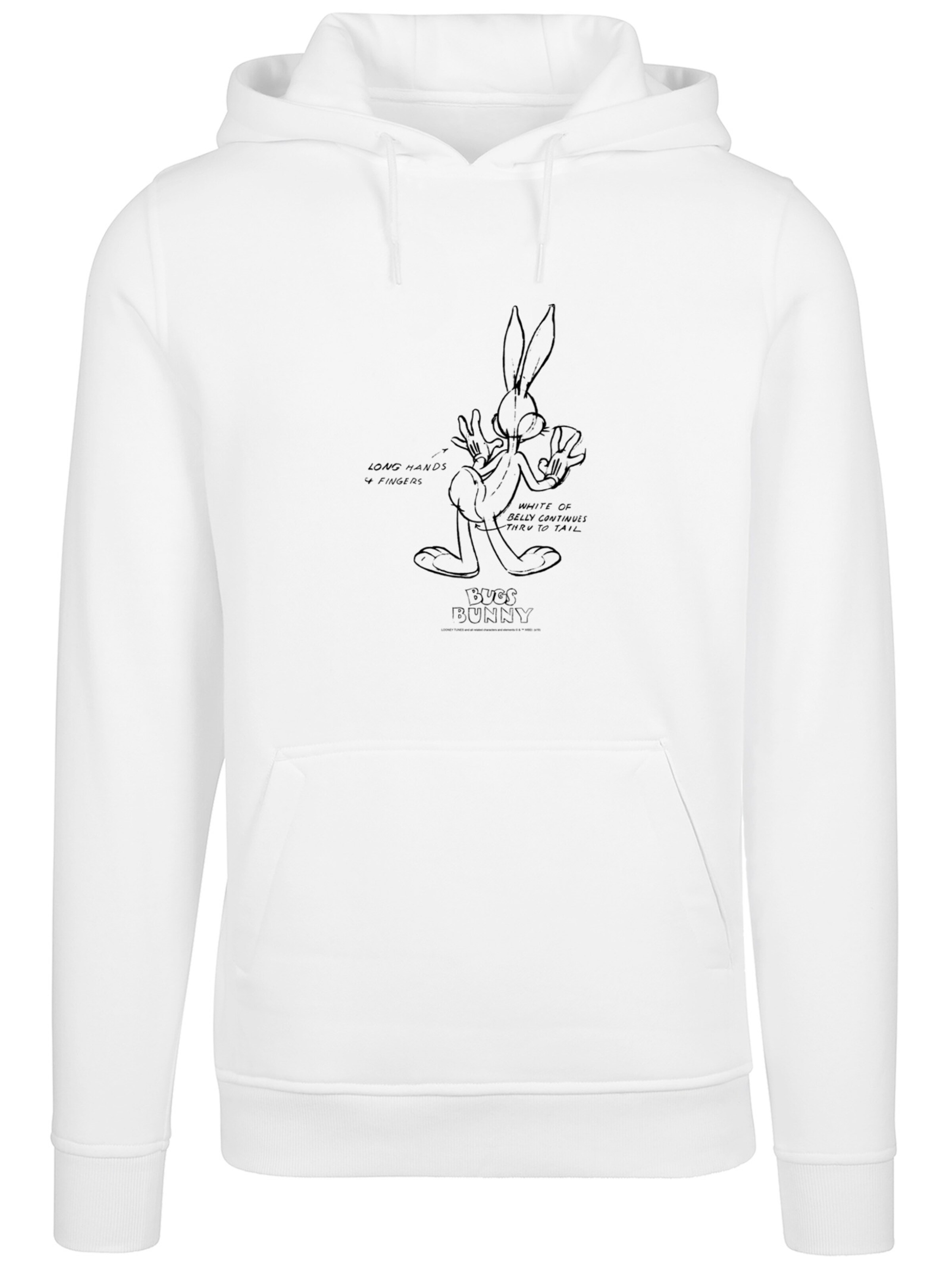 F4NT4STIC Sweatshirt in White: front