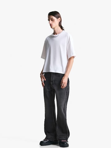 Baggy Jean Bershka en noir : devant