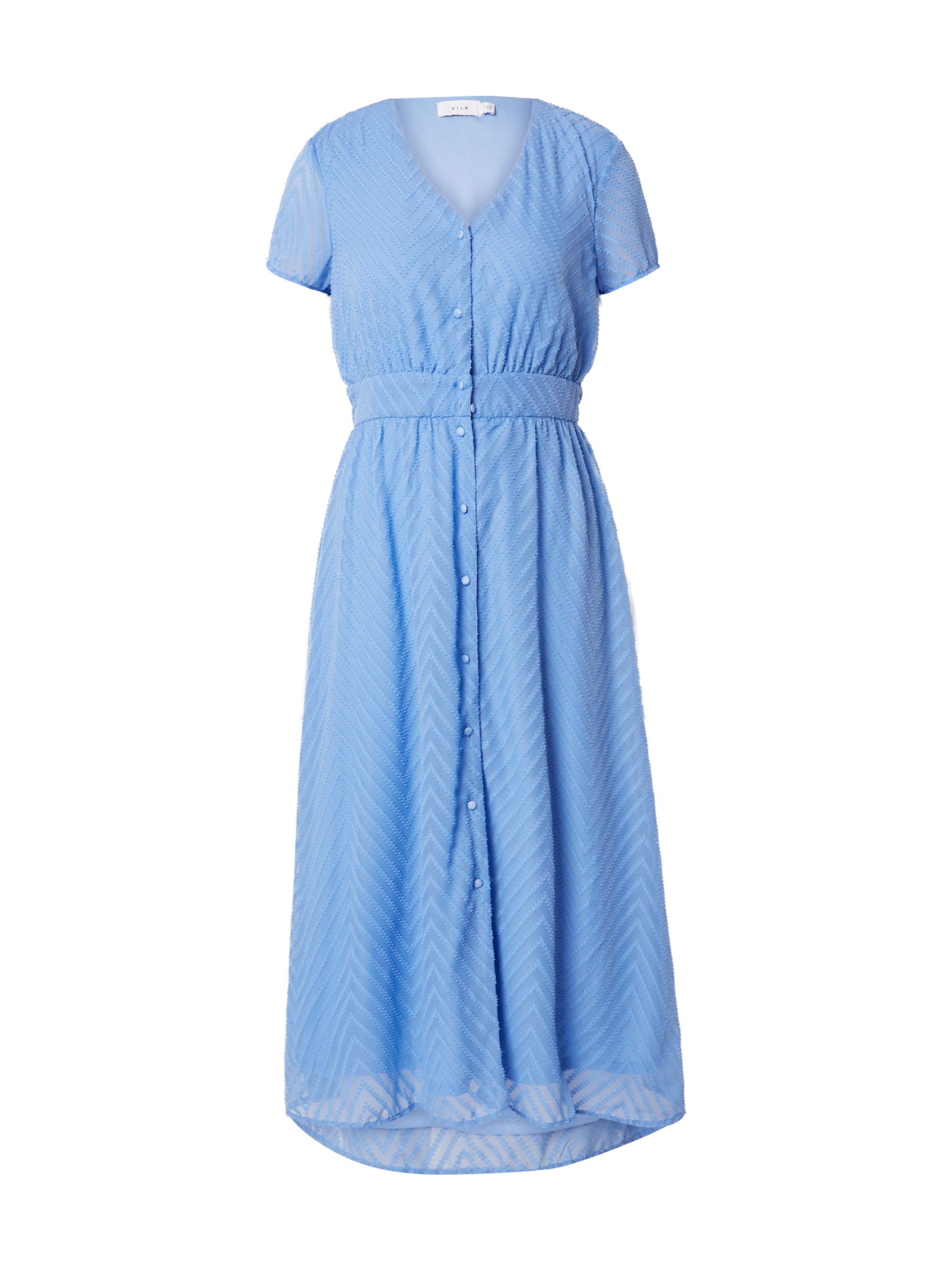 VILA Košeľové šaty 'VIMICHELLE' - Modrá: predná strana