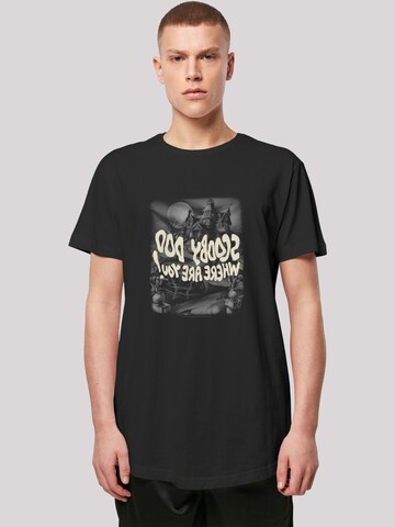 T-Shirt 'Scary Castle' F4NT4STIC en noir : devant