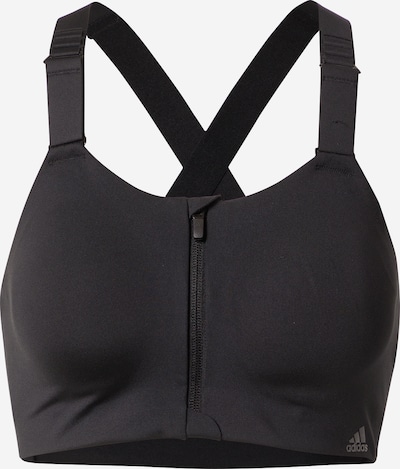 ADIDAS SPORTSWEAR Soutien-gorge de sport 'Tlrd Impact Luxe High-Support Zip' en noir / blanc, Vue avec produit