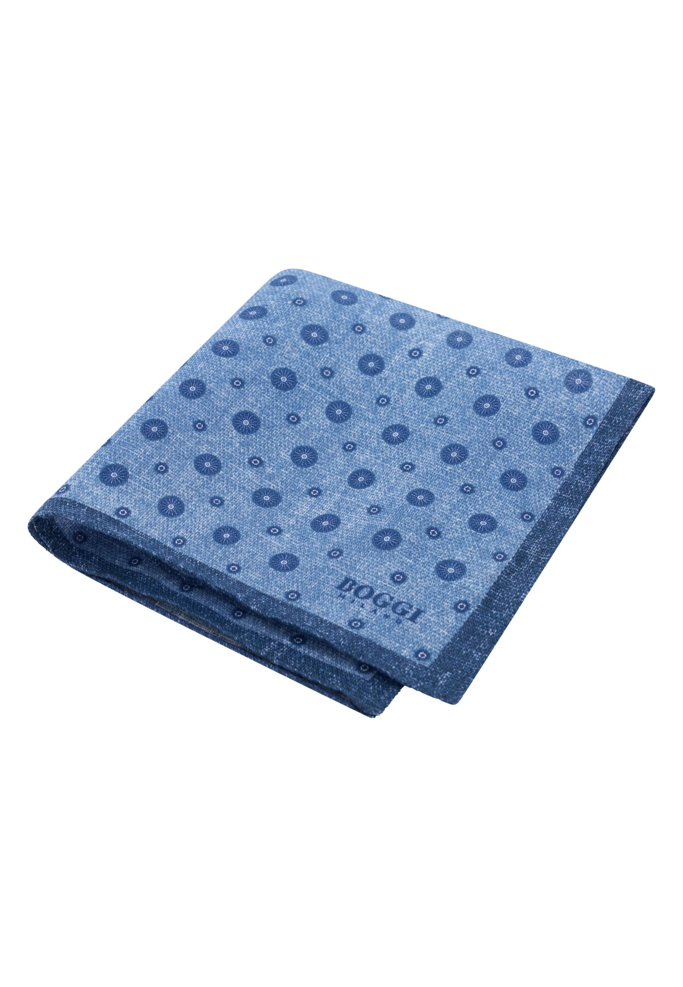 Boggi Milano Doek 'Medallion' in Blauw: voorkant