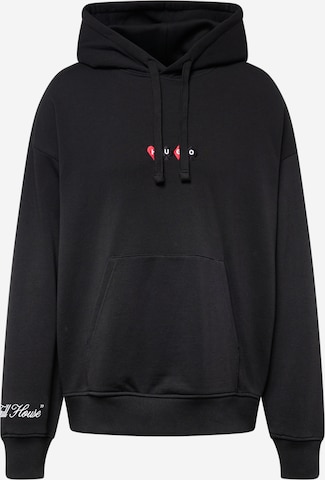 HUGO Red Sweatshirt 'Deewax' in Schwarz: predná strana