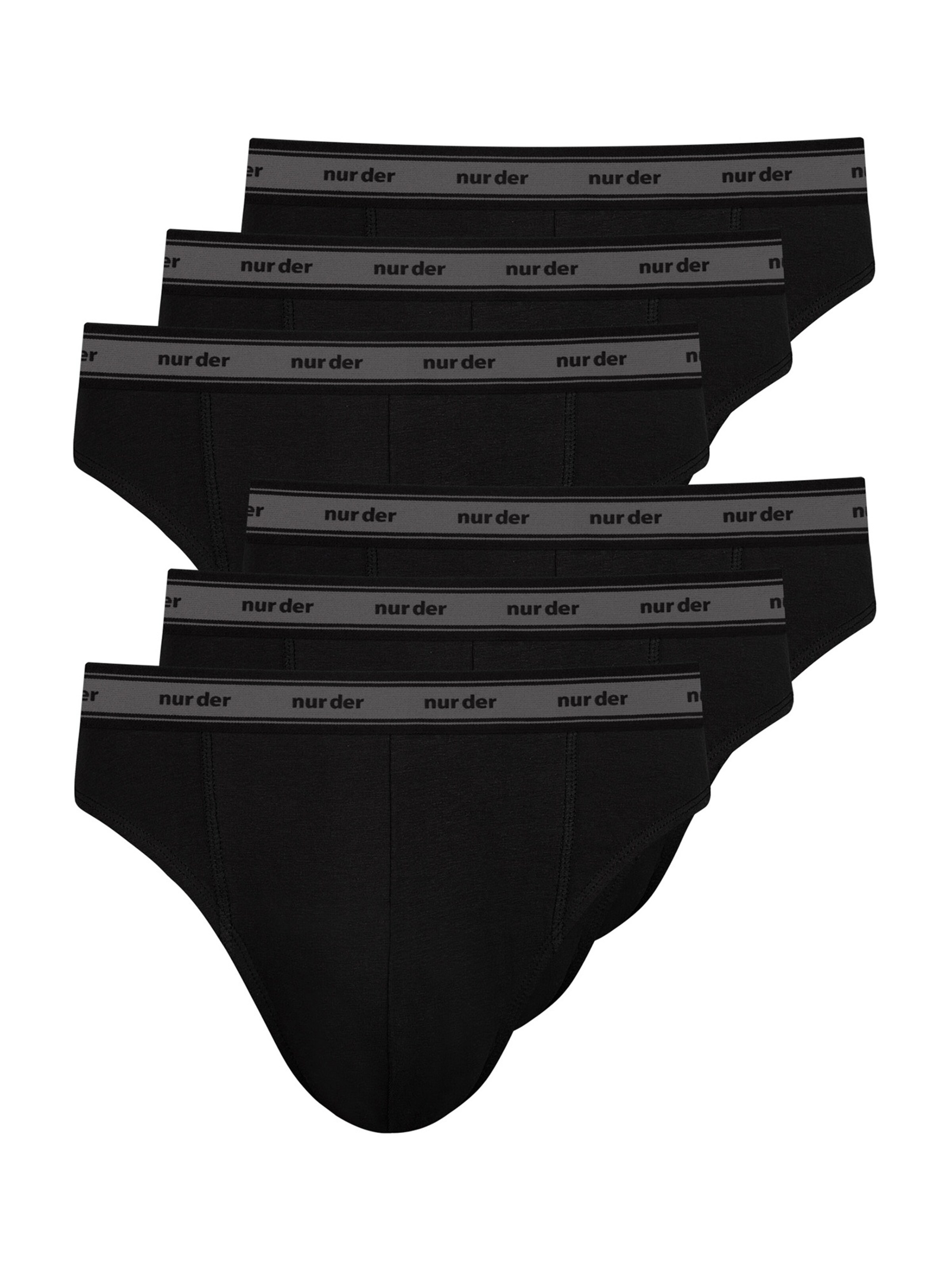 Nur Die Slip in Schwarz: Vorderseite