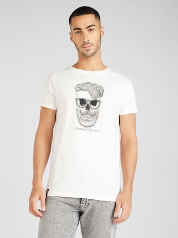 Derbe Shirt 'Hipster' in Wit: voorkant