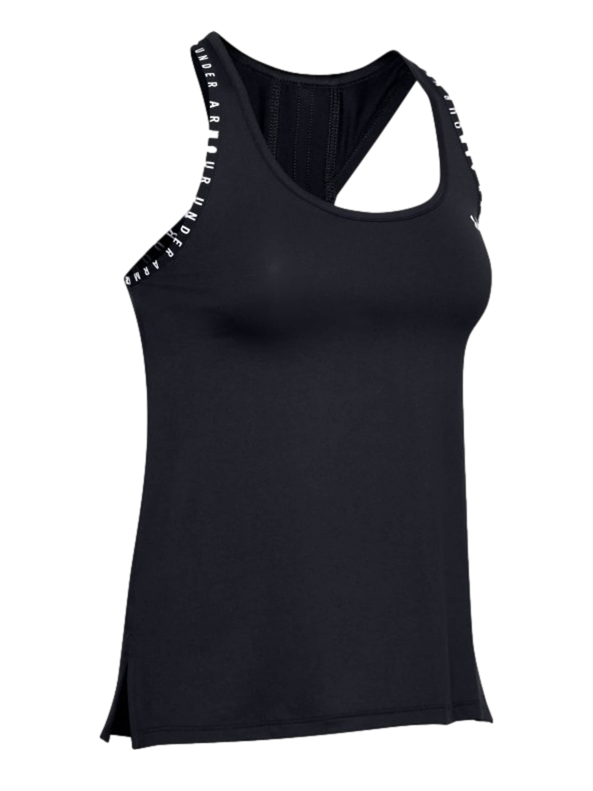 UNDER ARMOUR Top 'Knockout' in Schwarz: Vorderseite
