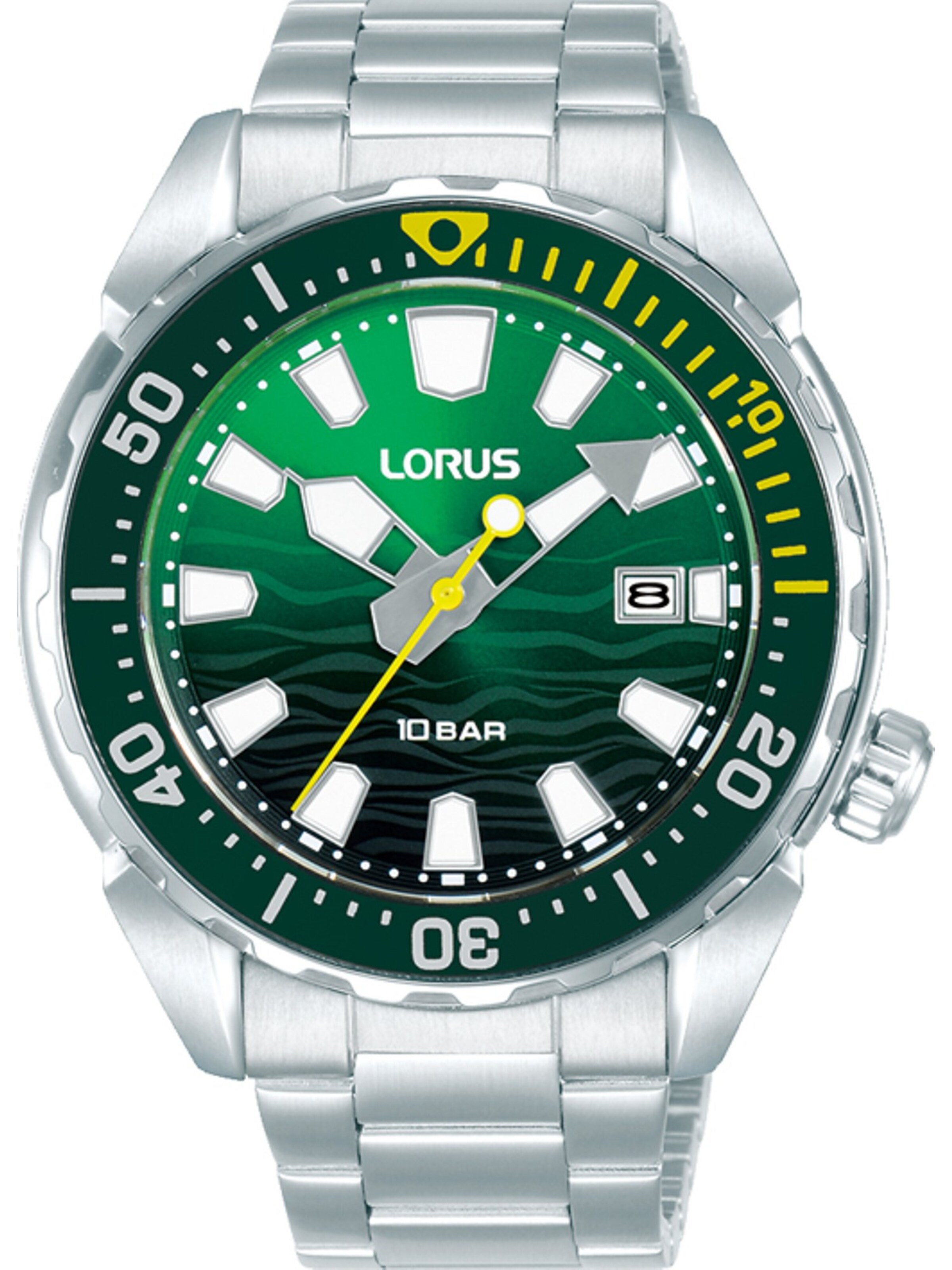 LORUS Uhr in Grün: Vorderseite