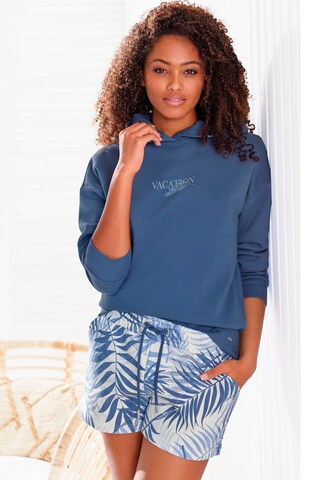 LASCANA Regular Pyjamabroek in Blauw