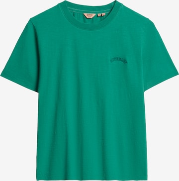 T-shirt Superdry en vert : devant