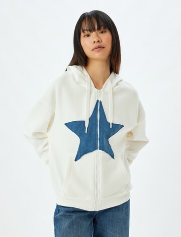 Koton Sweat jacket in White: front