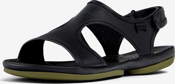 CAMPER Sandalen met riem ' Right Nina ' in Zwart: voorkant