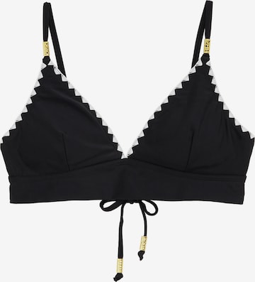 WE Fashion Kolmio Bikinitoppi värissä musta: etupuoli