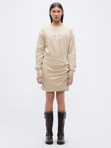 smėlio Calvin Klein Jeans Suknelė: priekis
