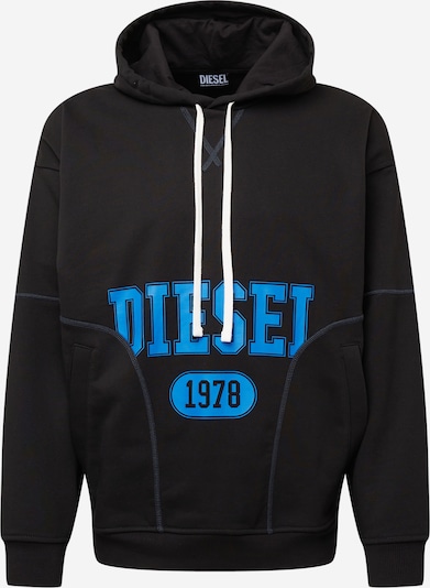 DIESEL Sweatshirt 'S-MUSTER' in Sky blue / Black / White, Item view