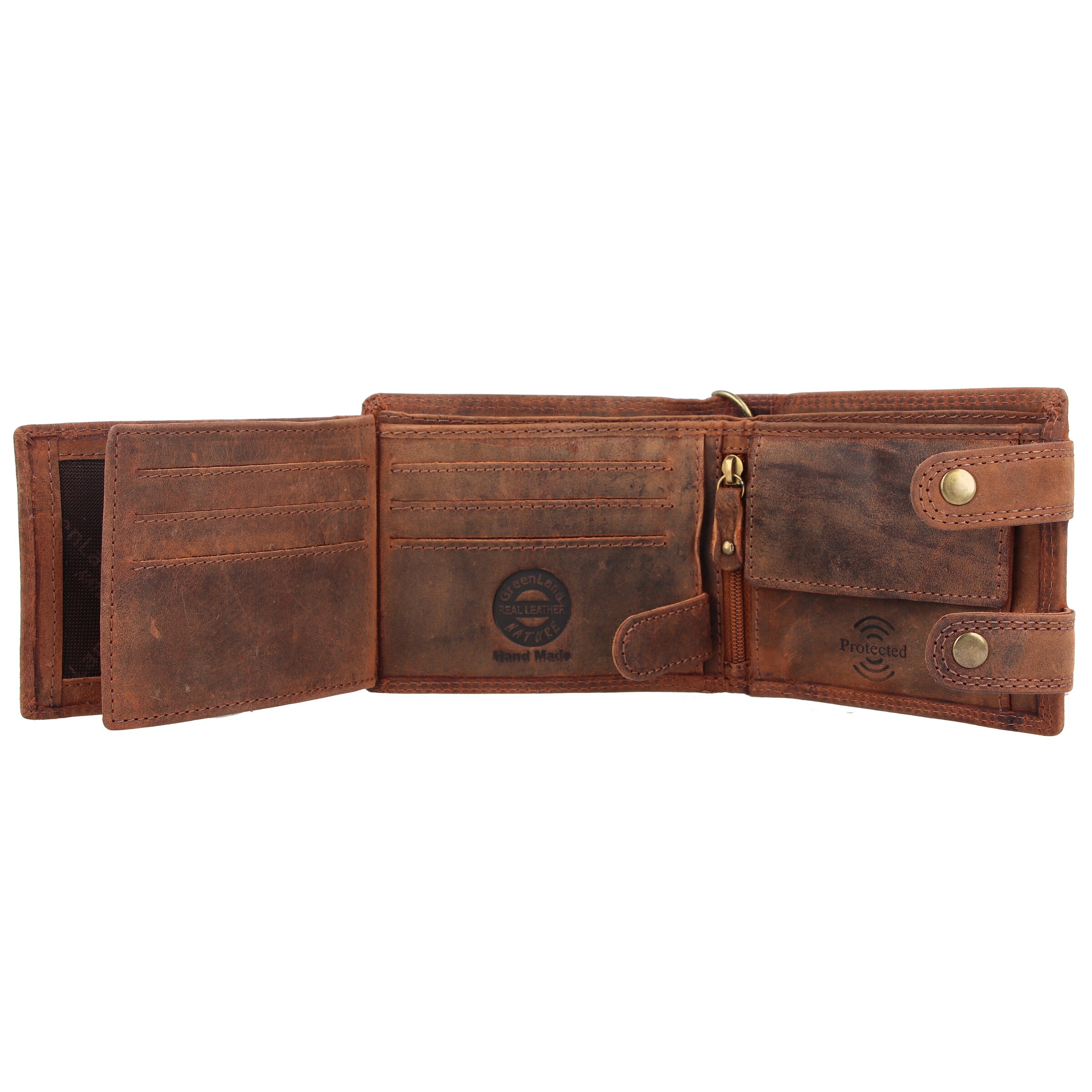 Portamonete 'Montenegro' di Greenland Nature in marrone