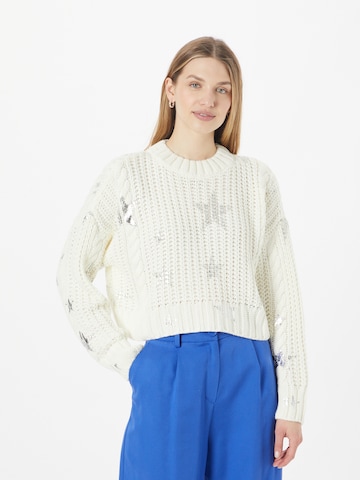 Nasty Gal Sweater in Beige: front