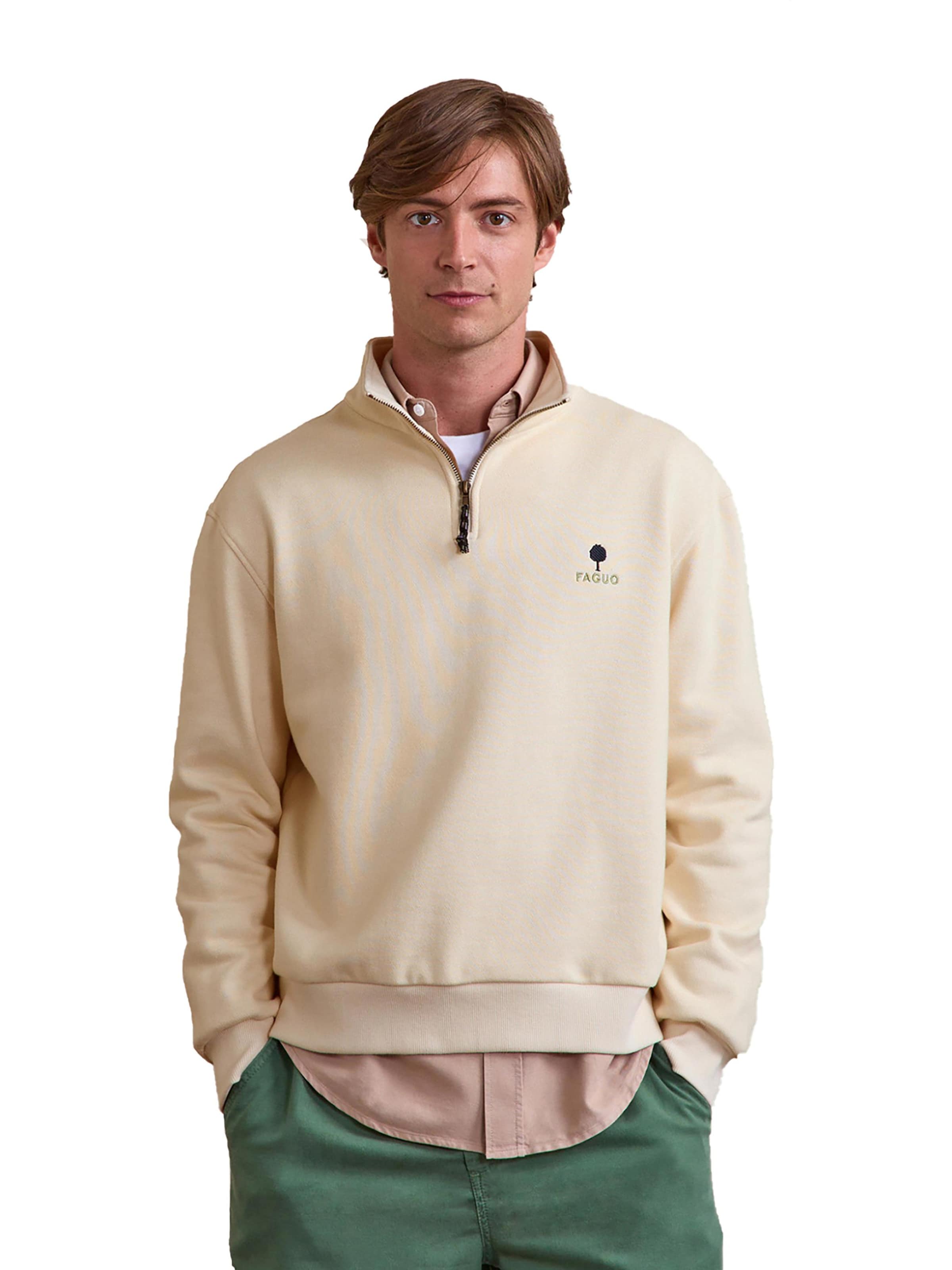 FAGUO Sweatshirt 'Amboise' in Beige