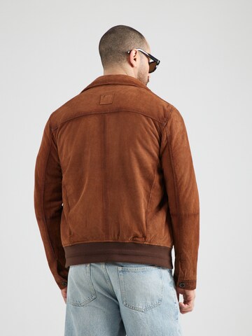 FREAKY NATION Prehodna jakna 'Ruston' | rjava barva