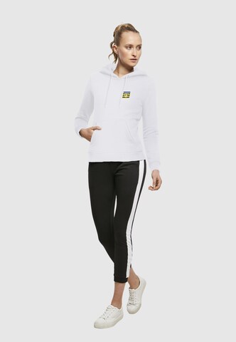 Merchcode Sweatshirt 'Peace - Stripe Peace' in Weiß