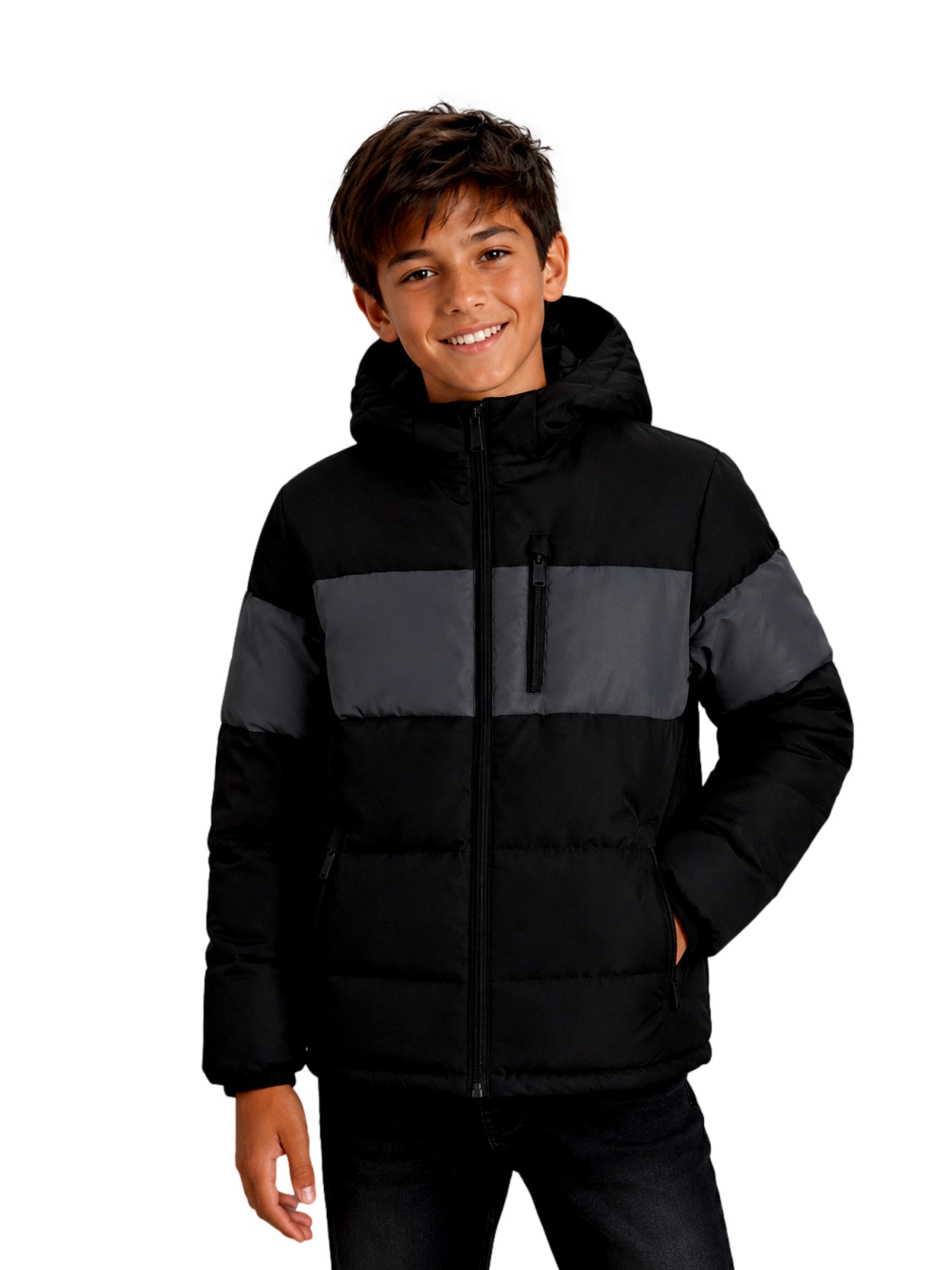 Jack & Jones Junior Talvejope 'JJEBecks', värv must: eest vaates