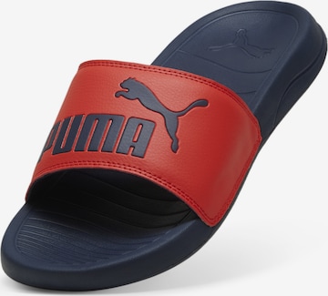 Claquettes / Tongs 'Popcat 20' PUMA en rouge : devant