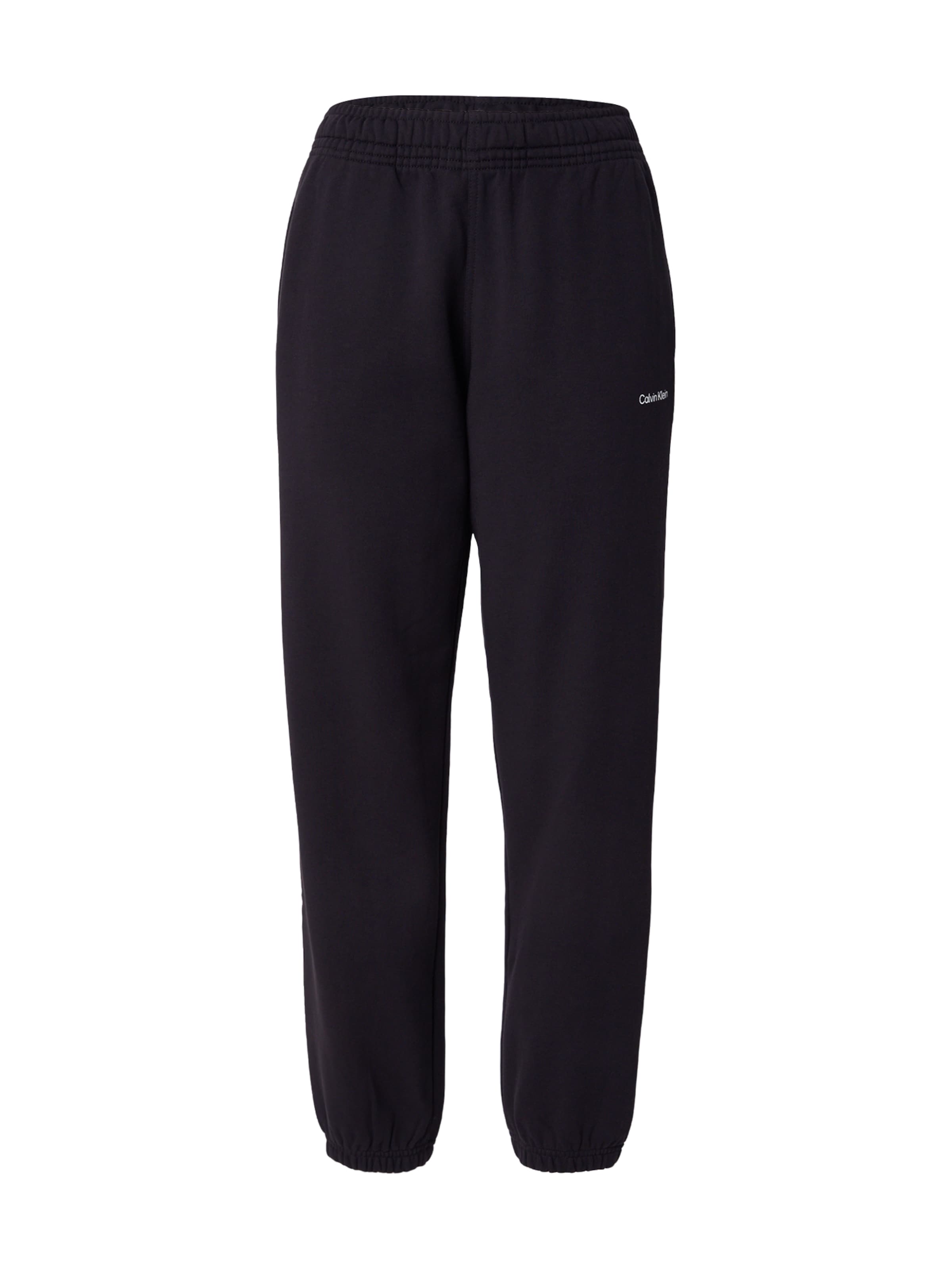Calvin Klein Tapered Broek in Zwart: voorkant