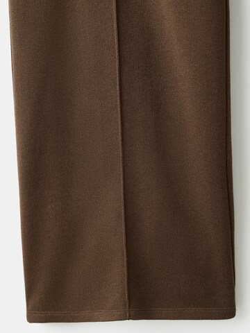 Wide leg Pantaloni 'LUCCA' de la MANGO pe maro