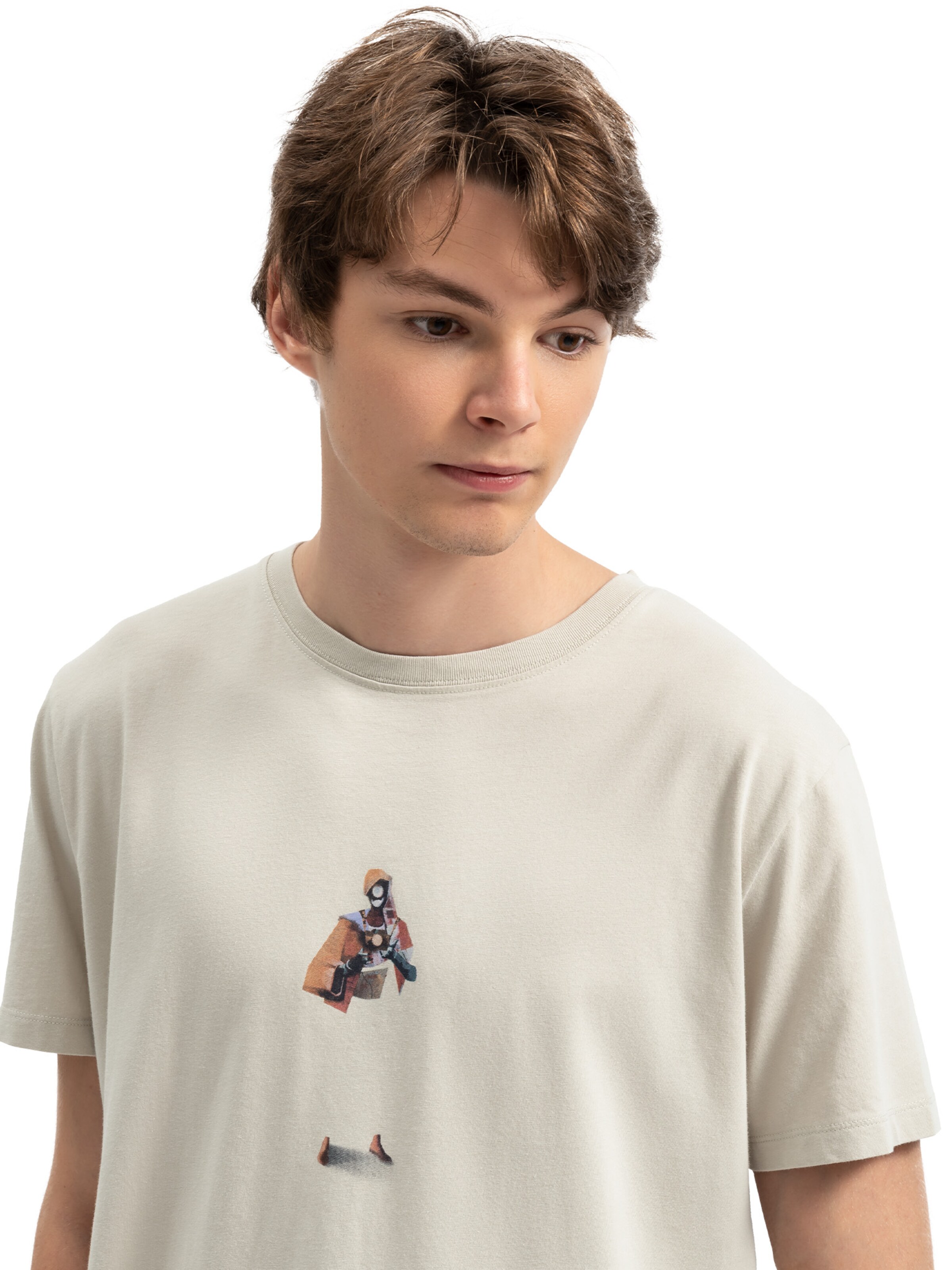 T-Shirt 'Proi' Kaft en beige